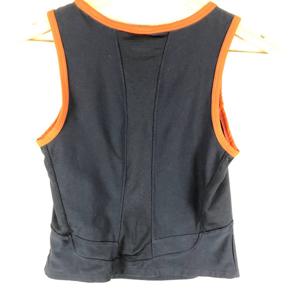 Nike Shirt Blue Orange Scoop Neck Tank Top Dri Fit Center Logo Size X Small - Picture 2 of 12